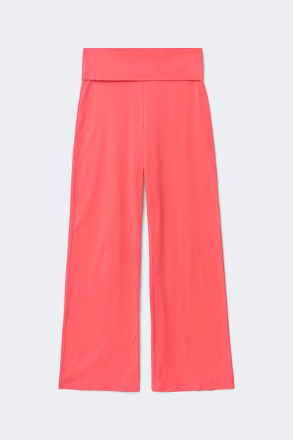 Coral Flow Wide Leg Yoga Pants