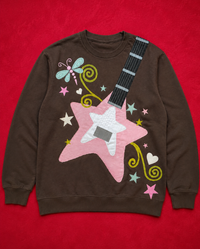 Star Guitar Brown Sweatshirt